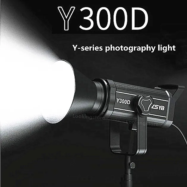 ZSYB 200W 300W LED Photography Light 5600K Professional  Studio Spotlight  Lighting for Camera Video 