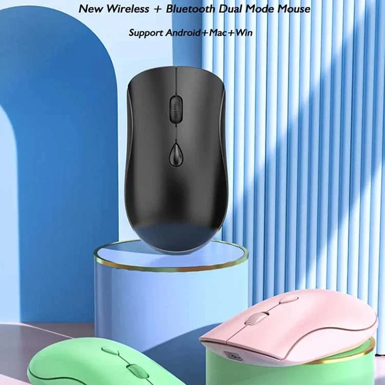 ماوس Xiaomi اللاسلكي الصامت القابل لإعادة الشحن بلوتوث 2.4 جيجا هرتز ثنائي الوضع بصري مريح ماوس بلوتوث لأجهزة الكمبيوتر المحمول آي باد الفئران