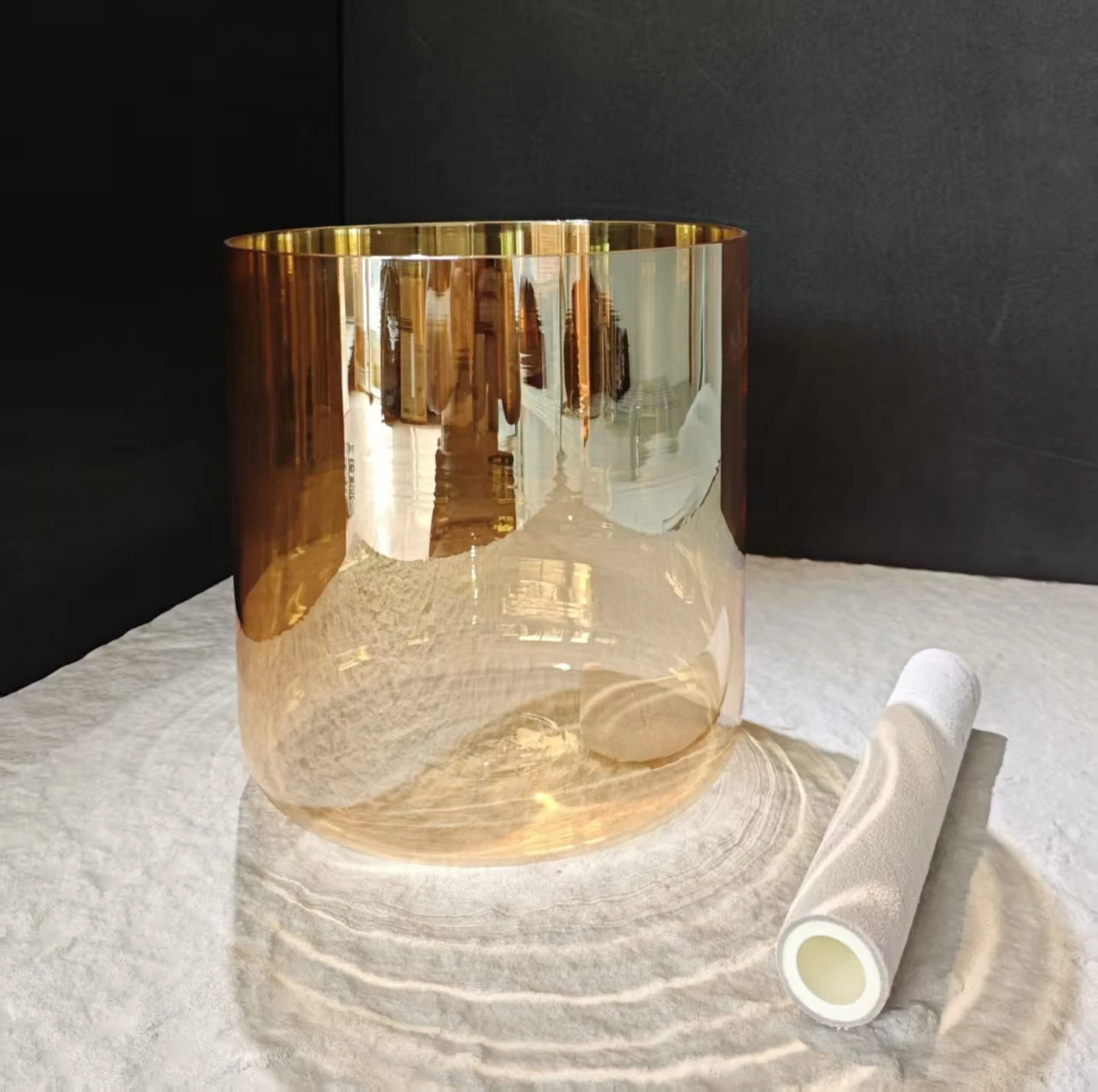 6inch F Note Colored Cosmic Alchemy Crystal Singing Bowl Chakra With Mallets,O-ring Included for Yoga Sound Healing Bath