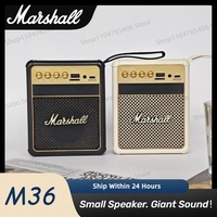 Marshall M36 Retro Bluetooth Speakers Wireless Stereo Sound Classic Waterproof Speaker Portable lanyard Subwoofer Music Player