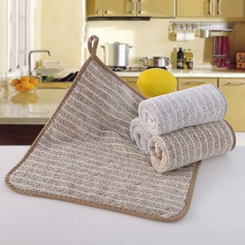 5pcs Absorbent Microfiber Towel New Multifunction Cleaning Wipe Non-stick Oil Dish Rags Replacement Kitchen Cleaning Dishcloth