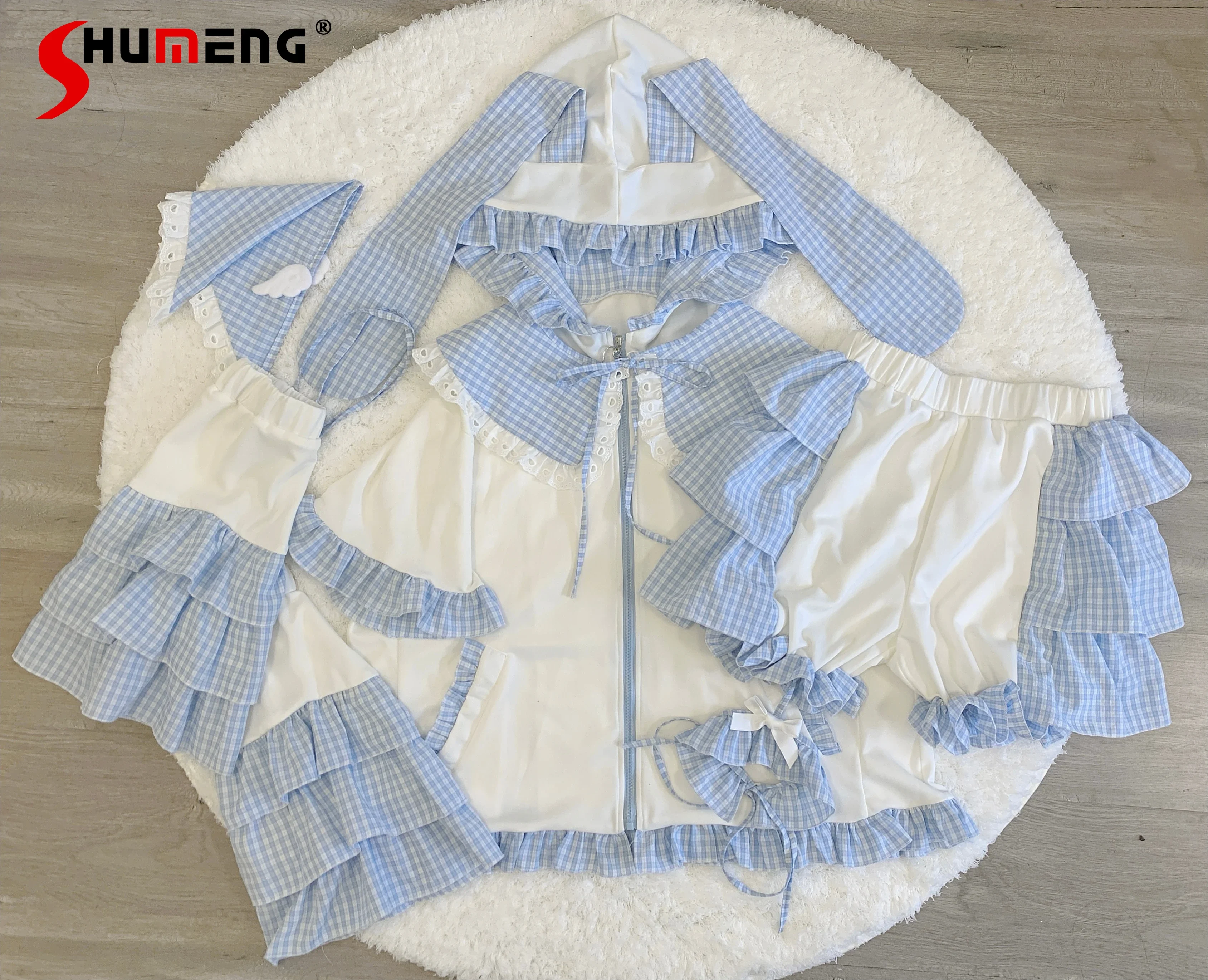 

Original Design Subculture Mine Mass Production Water Color Short-sleeved Jacket and Shorts Set Two Piece Sets Womens Outifits