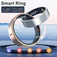 Anillo inteligente a la moda para hombres y mujeres, control del ritmo cardíaco y de la presión arterial, conexión Bluetooth, múltiples modos deportivos, anillos de Fitness