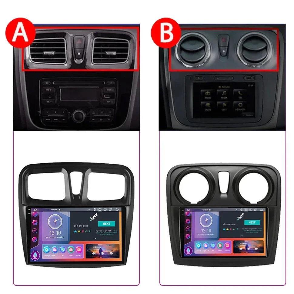 SEPTON Android Autoradio Radio per Renault Logan 2 Sandero 2 2012-2019 Lettore multimediale GPS 2Din HeadUnit 4G Carplay Autoradio