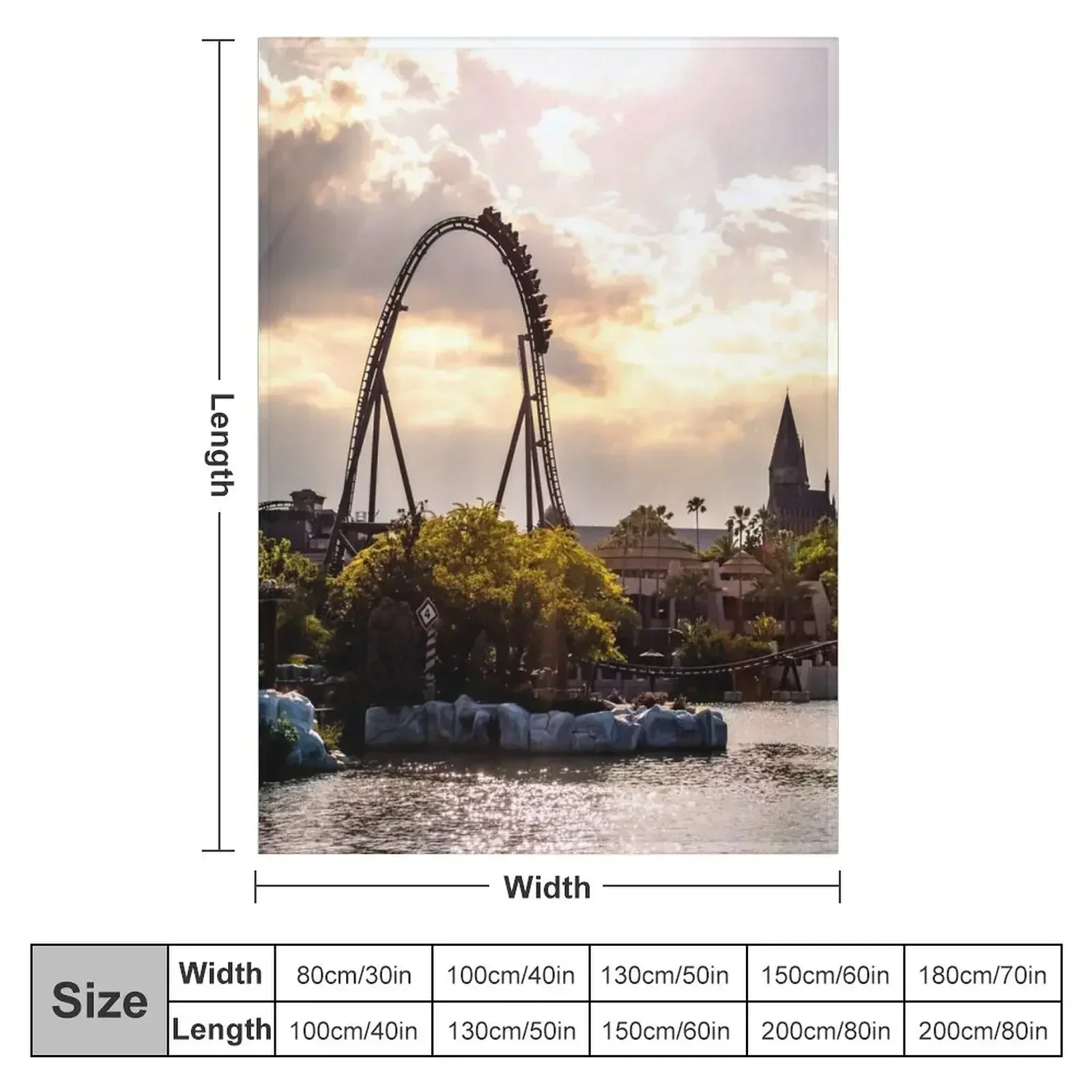 The Heavens Shine on Islands of Adventure Throw Blanket couch cozy soft plush fuzzy picnic outdoor blanket