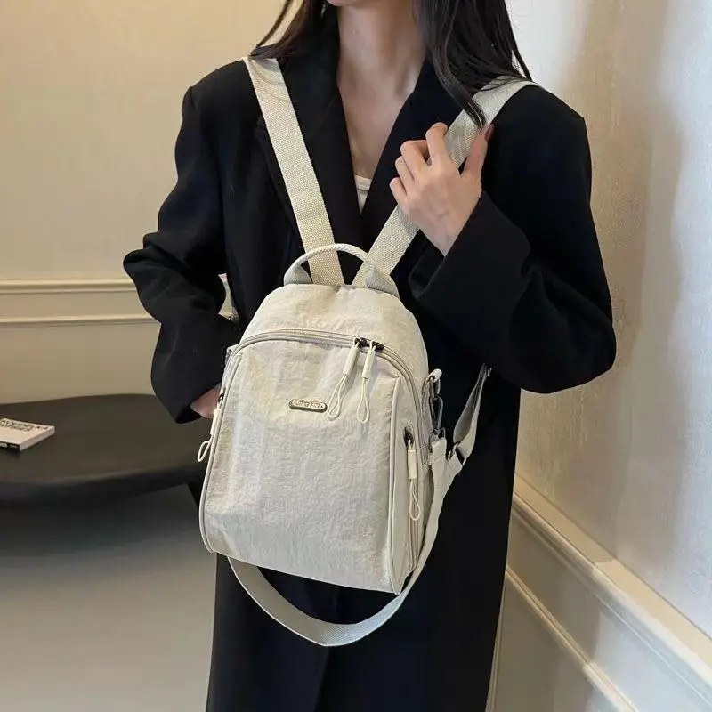 

New Large Capaci Commuter Travel Ox Cloth Bapa Single oulder Faion Handbag Women Lightweight Bapa Small Bag