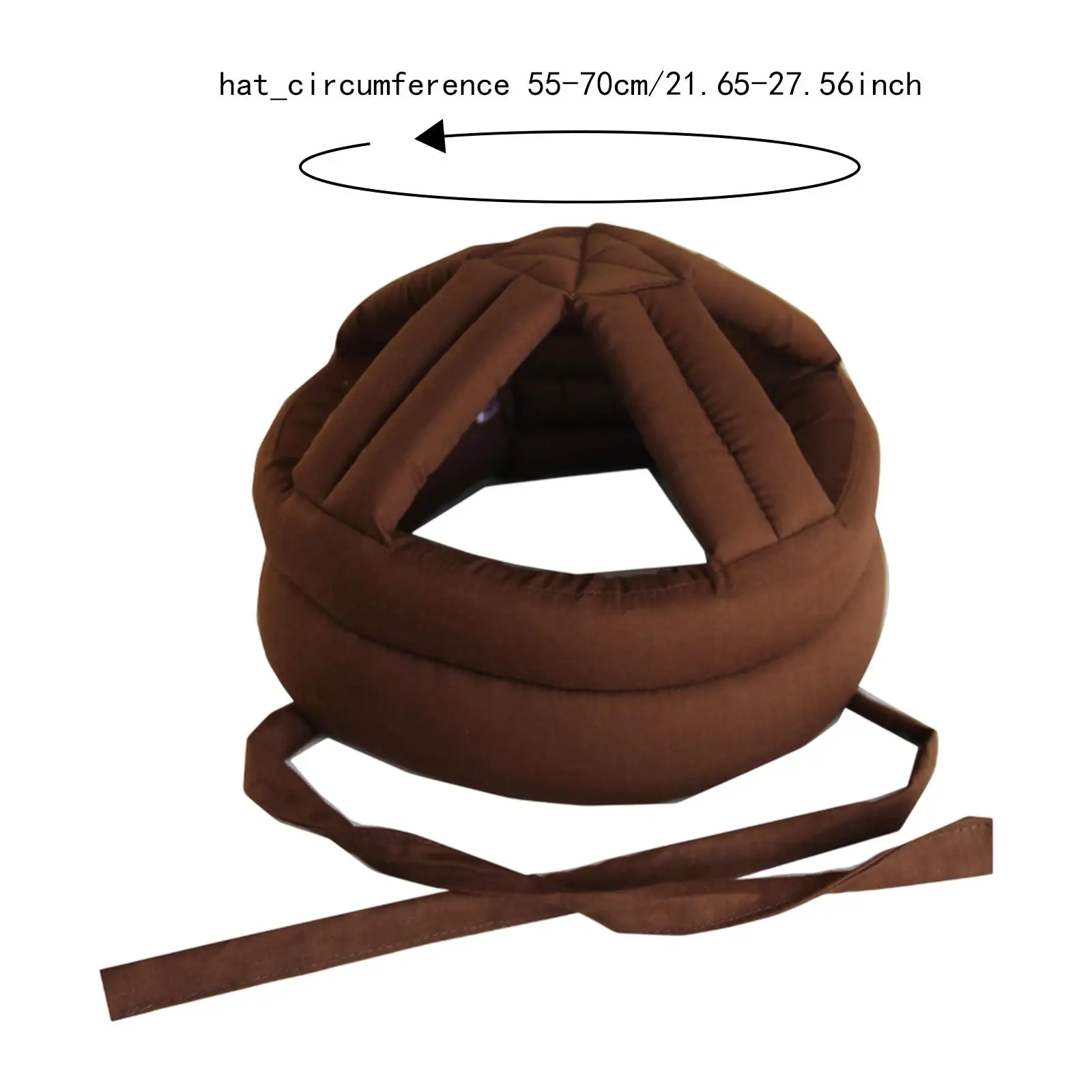 Elderly Protective Head Hat Anti Fall Cap for Walking Safety Adjustable Fit 55 70cm Breathable Cotton Sponge Shock Absorption