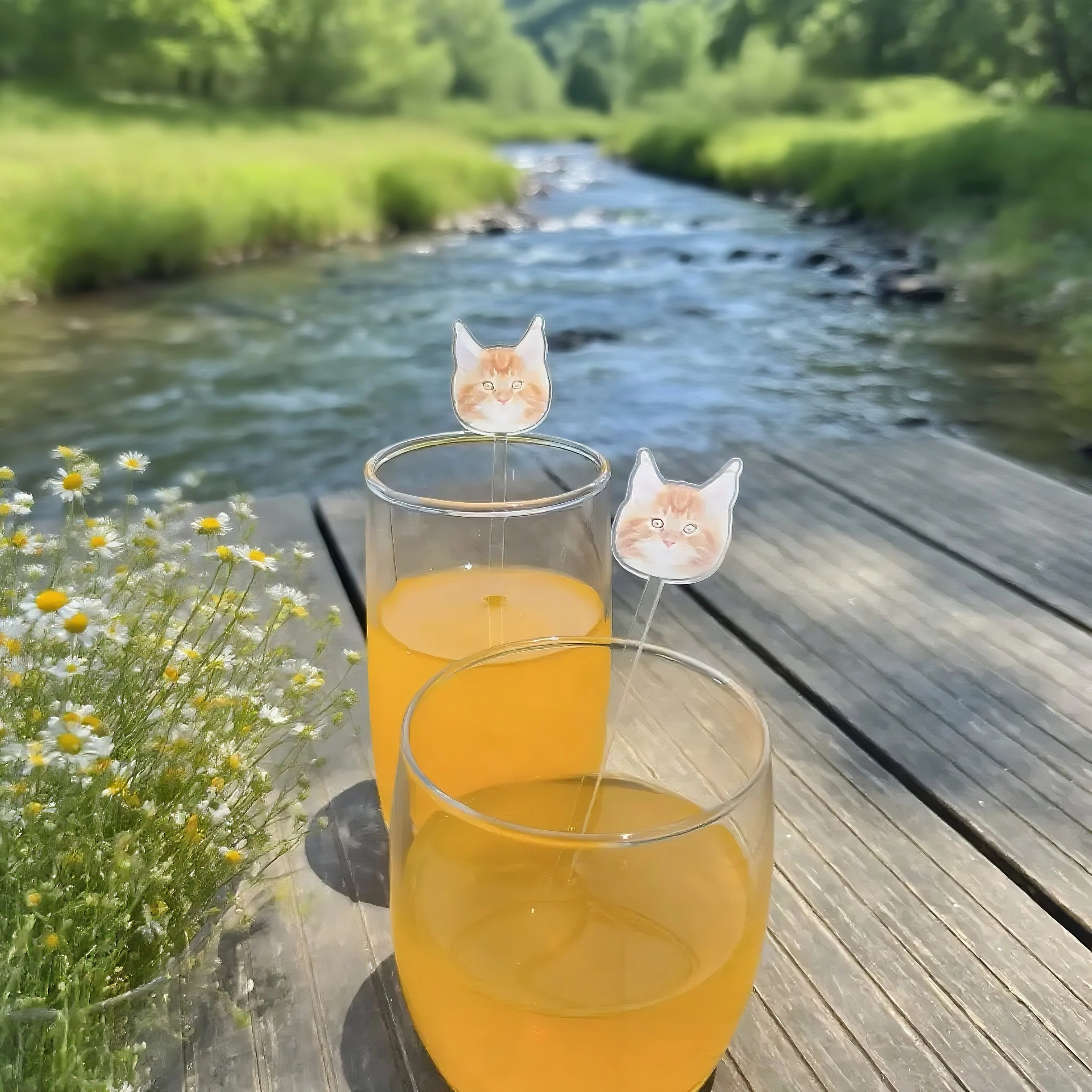 صورة مخصصة شرب تحريك هدية الزفاف الجدول الديكور شخصية كوكتيل النمامون الاكريليك حفلة شرب تحريك حفلة تذكارية