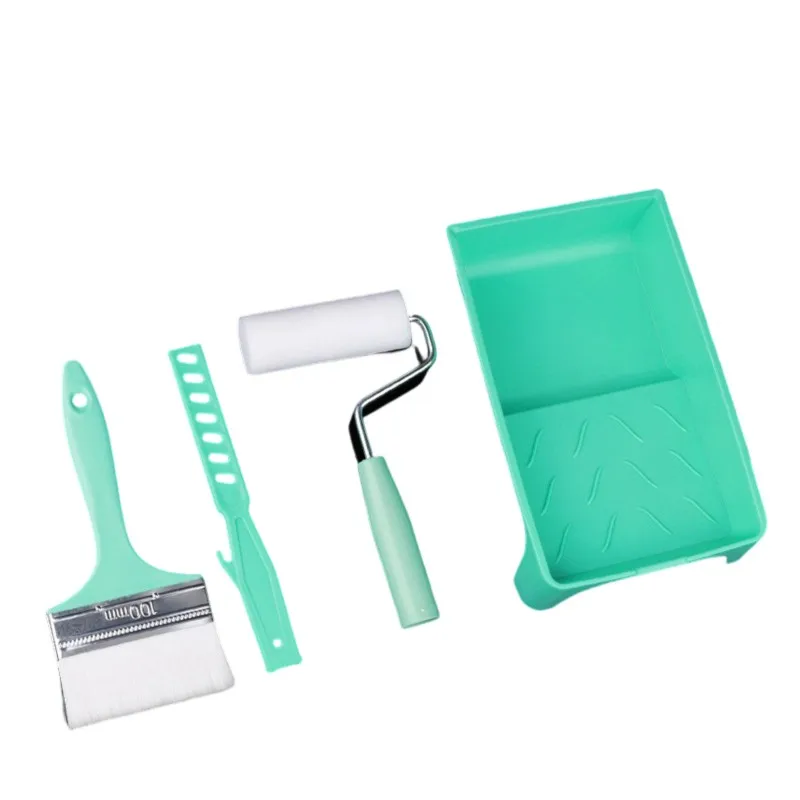 ABUH-Industrial Tool Paint Tray Set With Sponge Roller Brushes