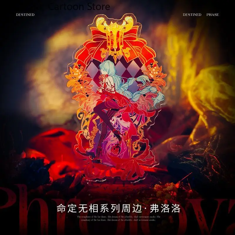 لعبة جديدة فيبي Wuthering Waves Phrolova The Shorekeeper أنيمي الشكل الاكريليك حامل مكتب ديكور الدائمة علامة حلية المشجعين هدية