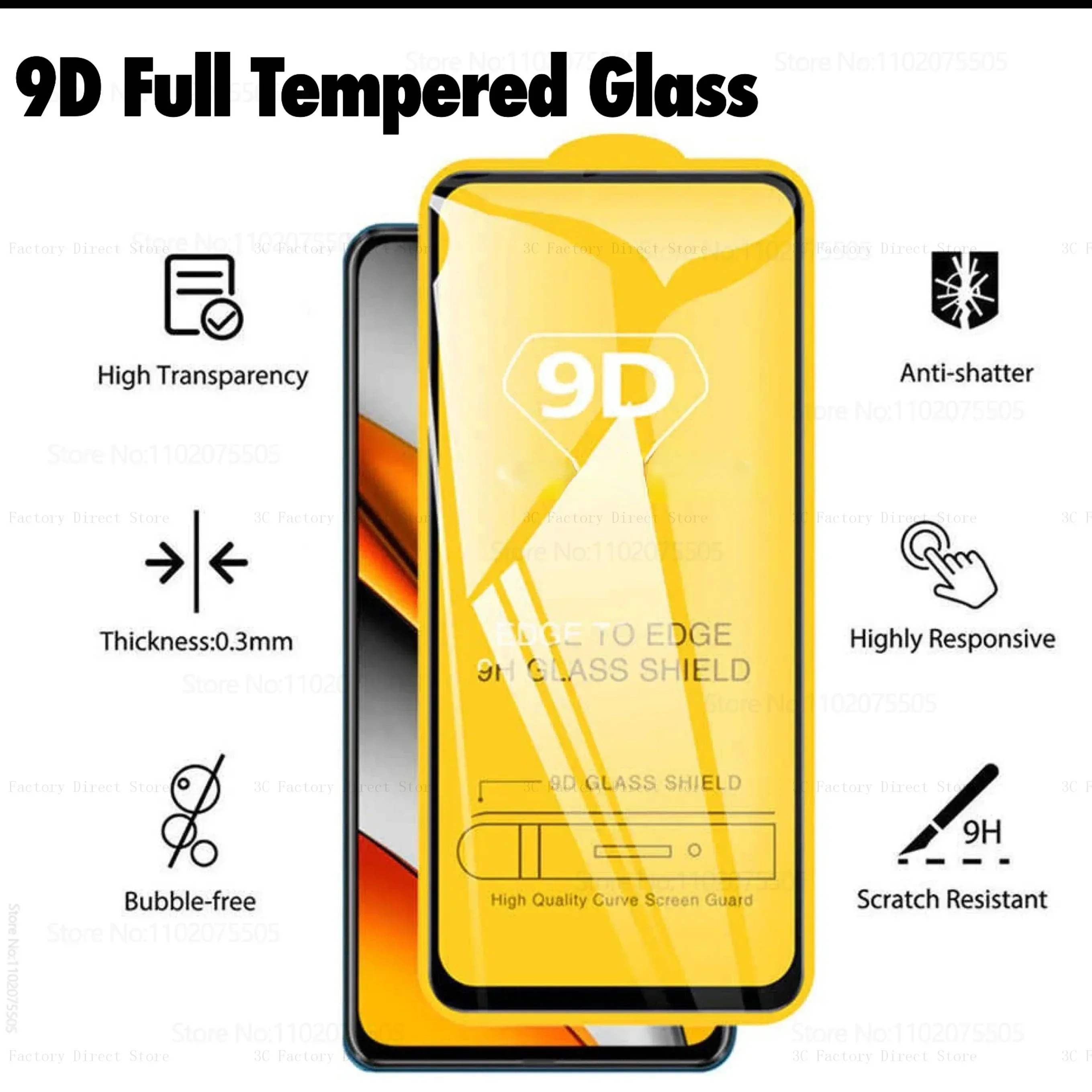 9D Full Screen Protection Tempered Glass For Huawei Nova 2i 2 Lite 3i 4e 5T 7i 7 se Y9 2019 Y9 Prime 2019 Y9s Honor 8x 9x 20