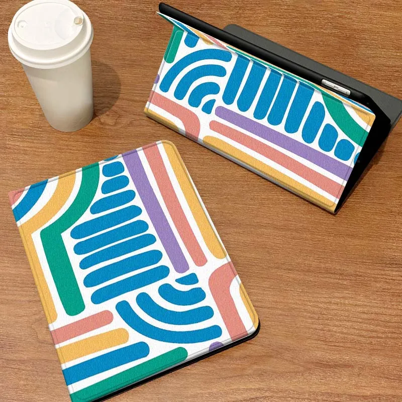 

Чехол с геометрическим цветным узором для планшета Samsung Galaxy Tab A7 A9 A11 S6 A11 A8 S11 Lite Plus 10,4 10,5 10,1 дюйма