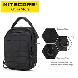 NITECORE NUP10 NUP20 Pocket Pouch Black Sling Bag 1000D Nylon Handbag Tactical Crossbody Molle System vita s uomo donna