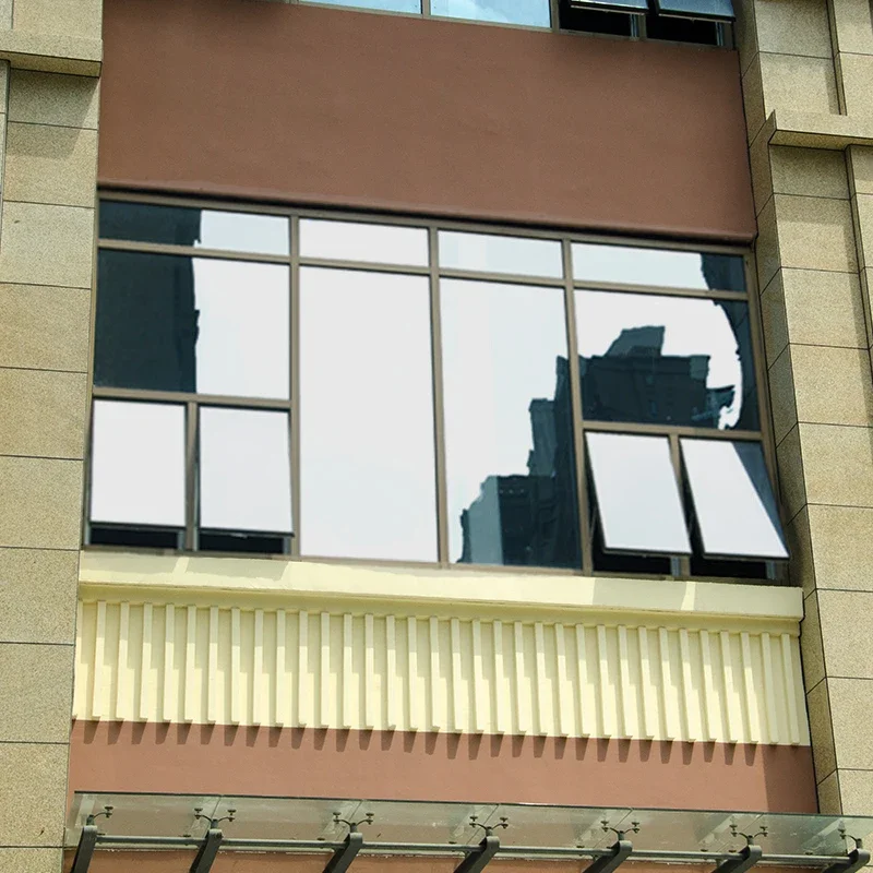 300CM Long One Way Mirrored Window Film Solar Reflective Drop-Shipping glass sticker Silver Layer Home Building Decor Tint Films