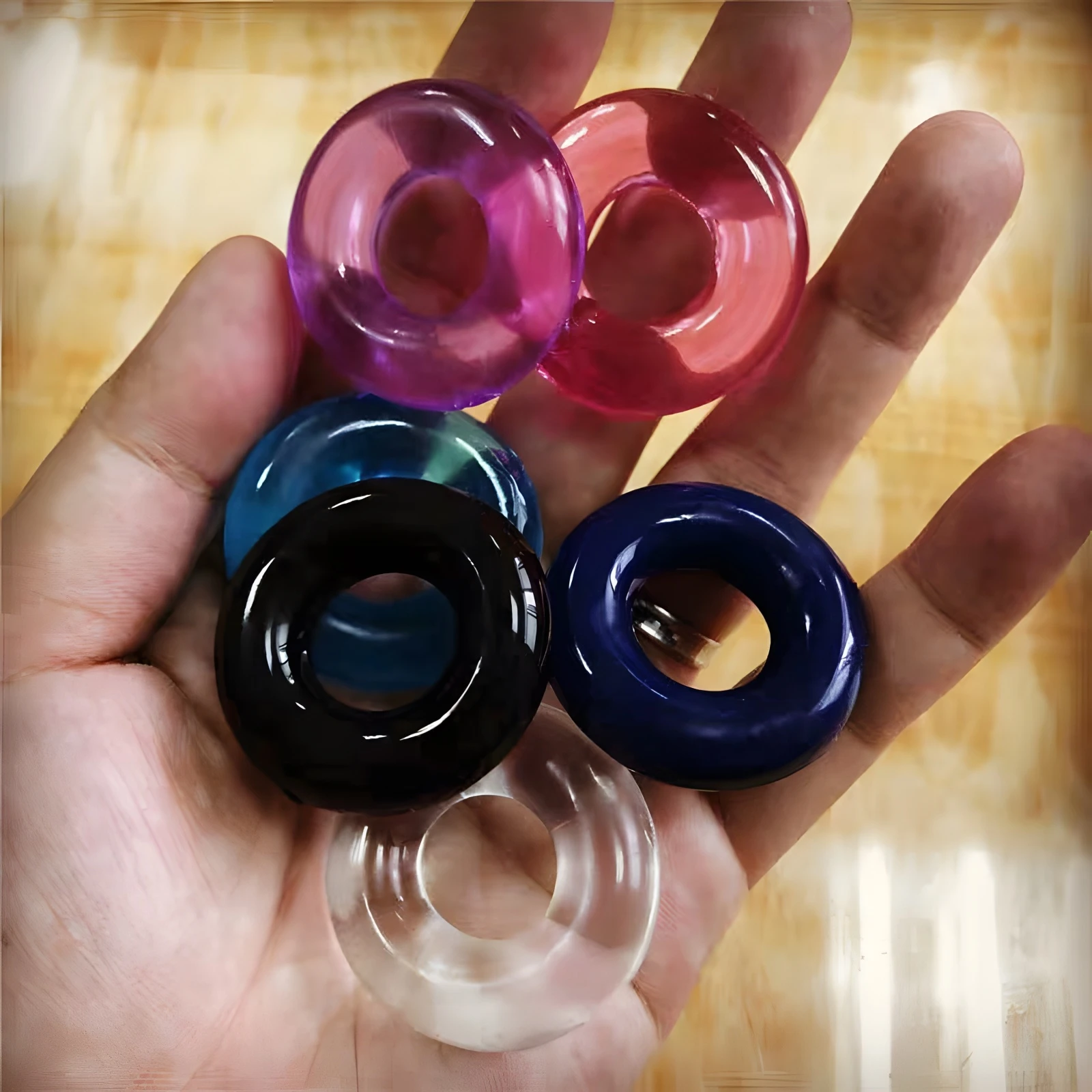 

Silicone Time Delay Penis Ring Cock Rings Male Sex Toys Crystal Ring Bondage Chastity Cage Lock Sperm Men Delayed Ejaculation