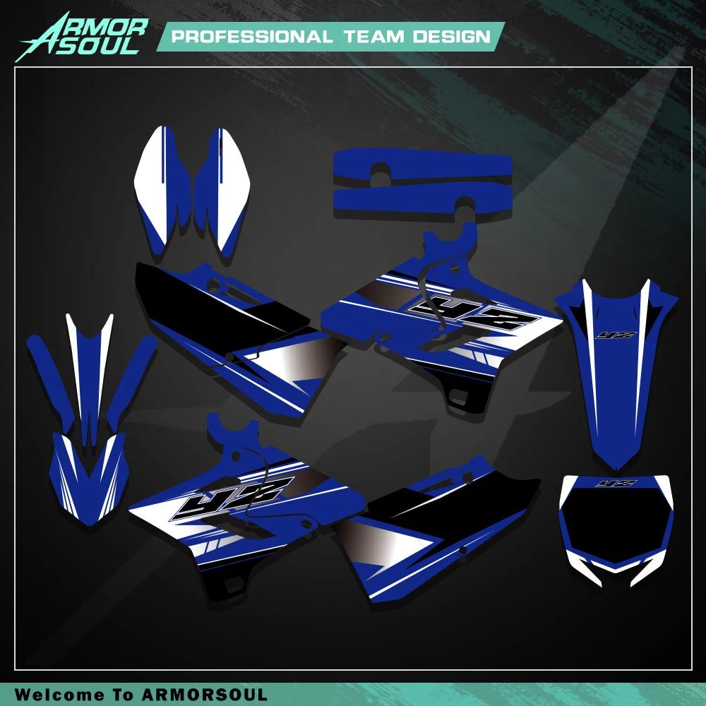 Custom Team GraphicsBackgrounds Decals Stickers Kit For YAMAHA 2015 2016 2017 2018 2019 YZ125-250