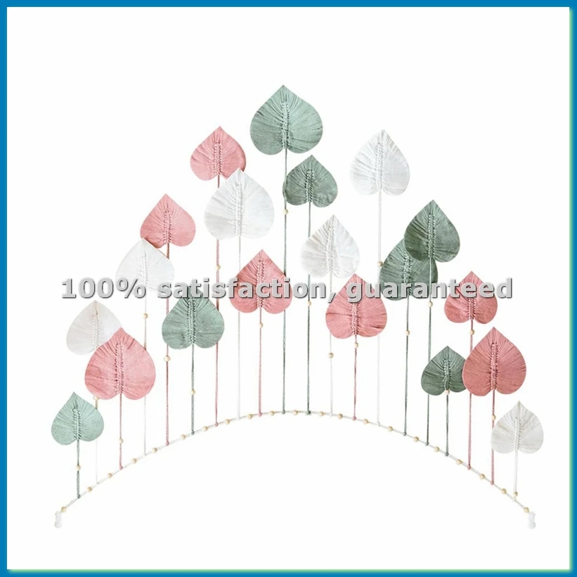 Large Macrame Wall Hanging-Chic Decor Macrame Leaves Tapestry-for Bedroom,Living Room,35.5x55.1Inch-ABVK