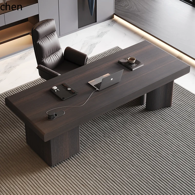

QZT desk solid wood home study living room office computer desk desktop can be placed host
