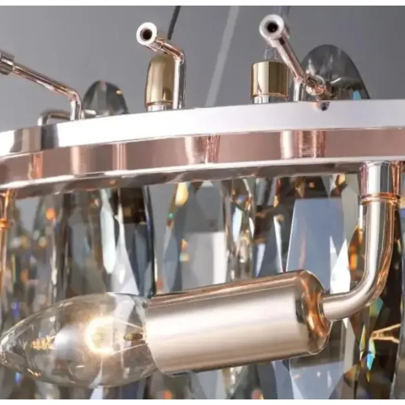 

Light Luxury Chandelier Crystal Chandelier Living Room Light Simple Modern Atmosphere Restaurant Light Post-modern Lamp