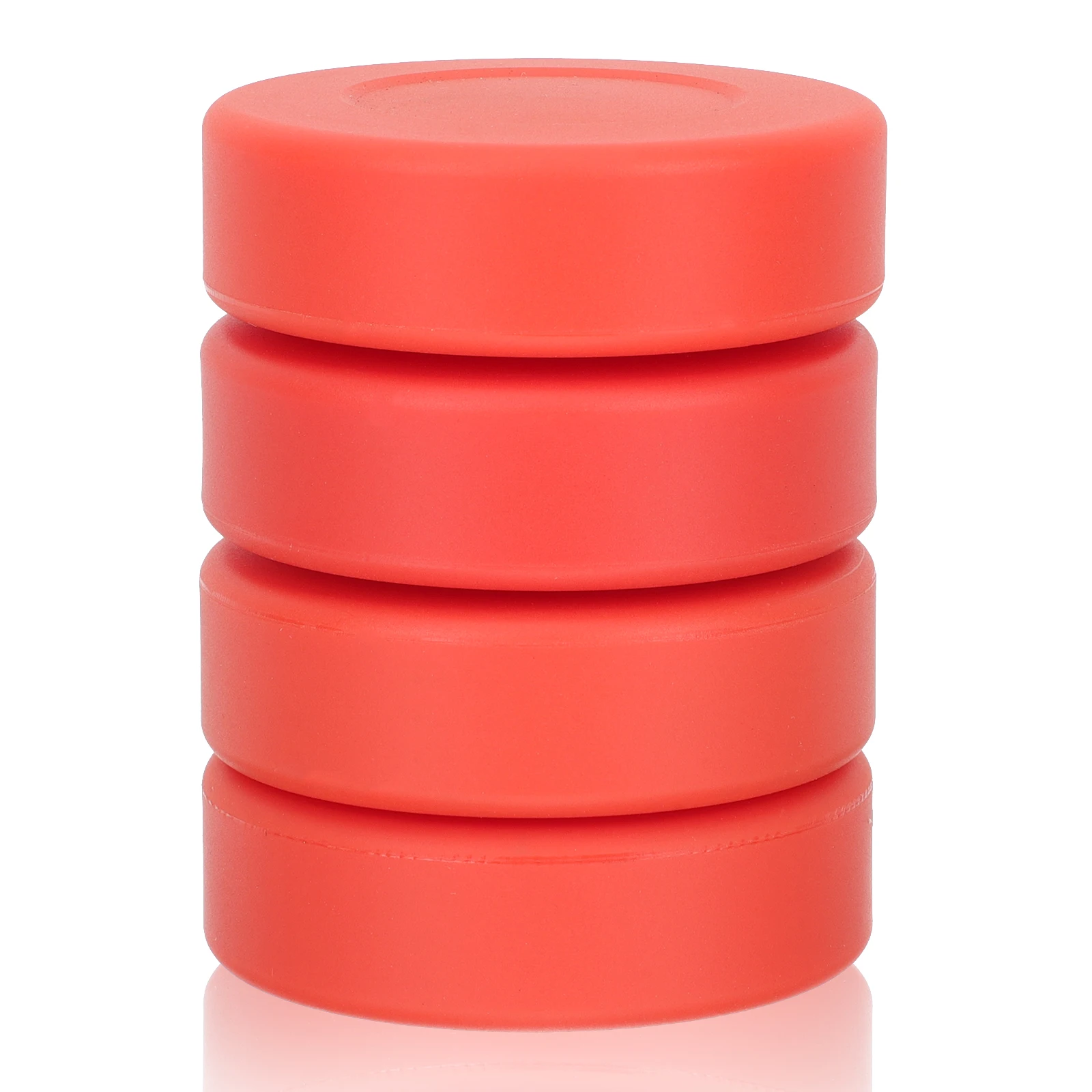 4 шт. хоккейные шайбы для тренировок, резиновая шайба для тренировок, гладкое скольжение, идеально подходит для использования на коньках в помещении и на открытом воздухе