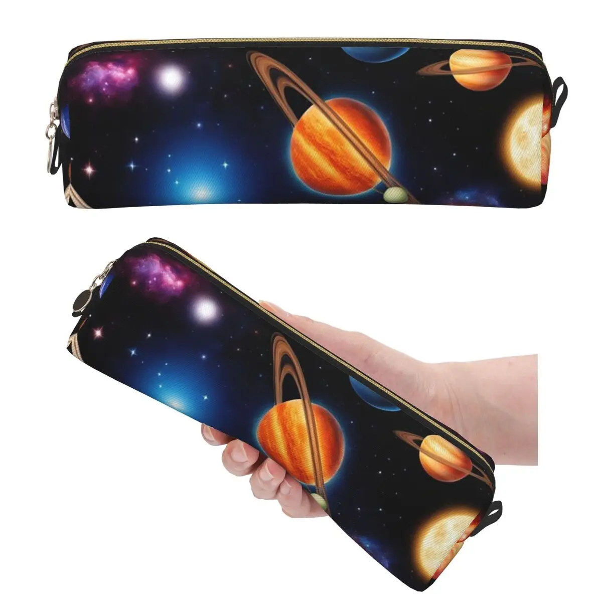 Solar System Space Planets Universe Pencil Cases for Student School Pen Box Pencil Bag Large Capacity Pencil Pouch Pen Holder