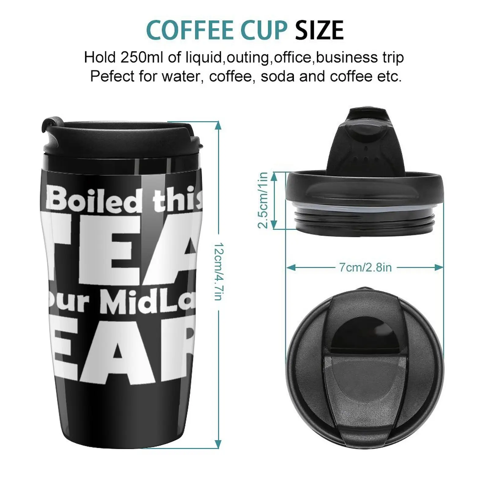 New Bad Manners Mugs Mid - Black Travel Coffee Mug Mate Cup Elegant Coffee Cups Coffee Cups Sets Coffee Goods