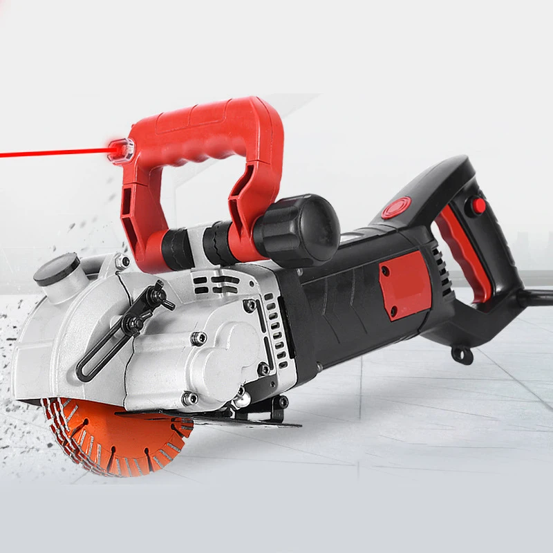 Portable Concrete Brick Electric Wall Groove Saw Notching Machine Wall Chaser Cutting Machine