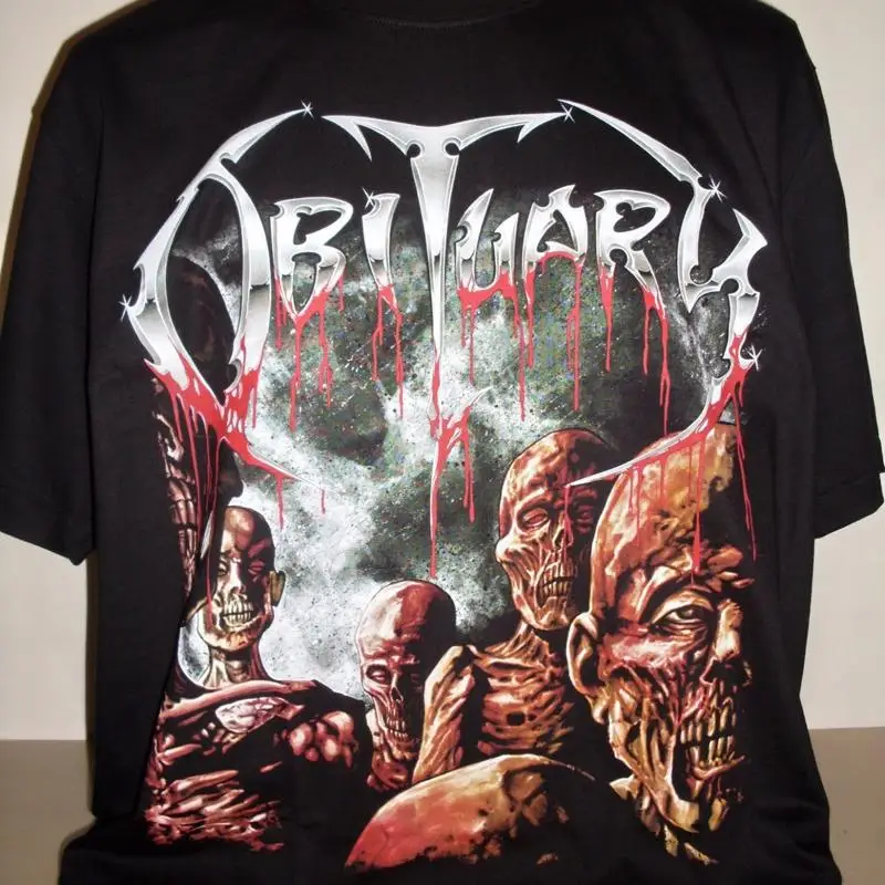 Obituary Back From The Dead Black T-Shirt Size S M L XL 2XL 3XL Death Metal Band