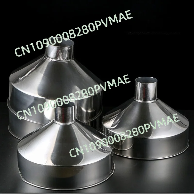 

Stainless steel funnel large diameter industrial refueling can thickened large refiner oil press feed hopper commercial
