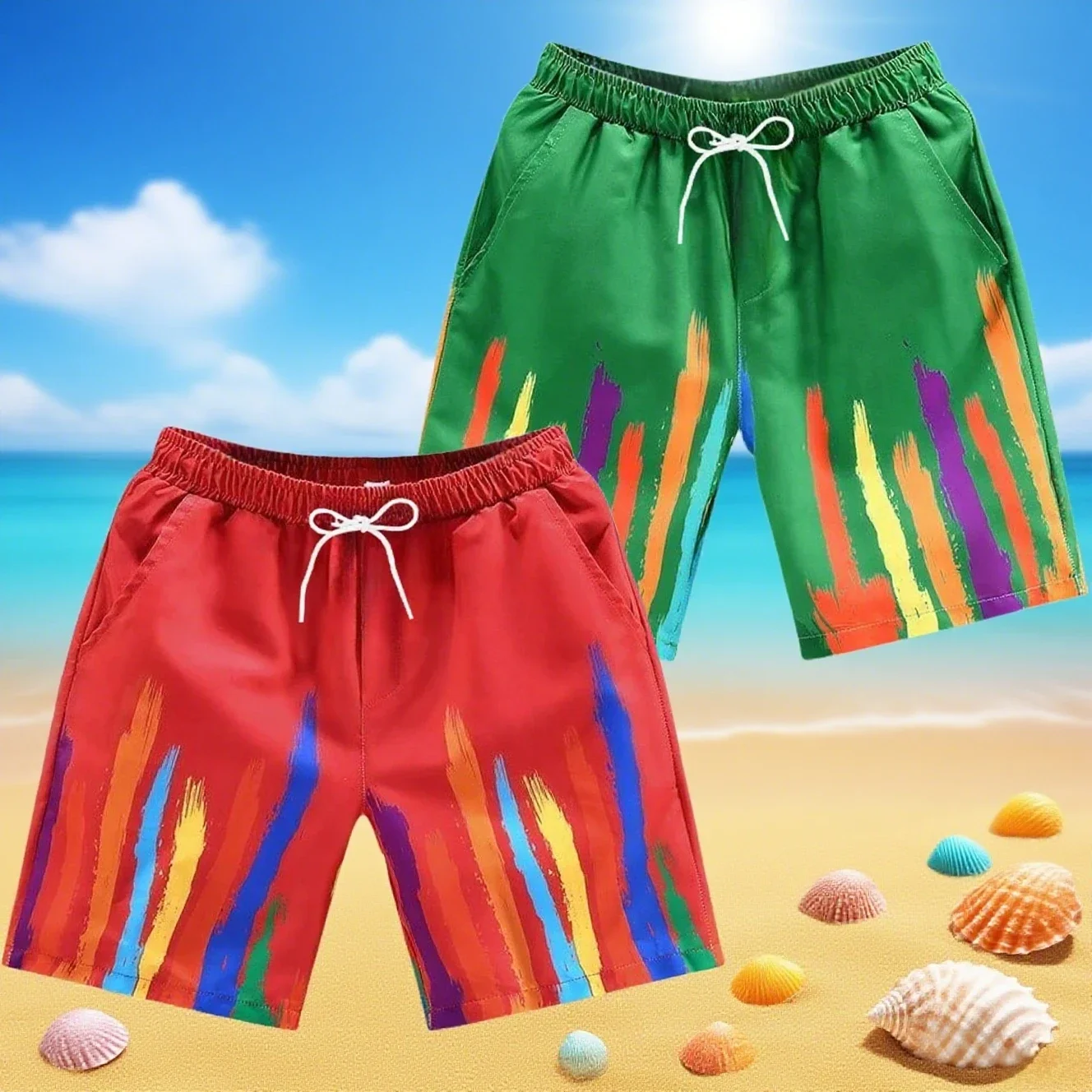 

Ice Silk Quick-drying Shorts Men's Summer Wear Thin Sports Running Casual Five-point Pants