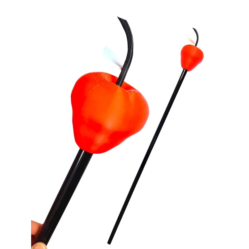 Sky05 애니메이션 Hazbin Lucifer Morningstar Hotel 90CM 3D Pvc 지팡이 소품 애플 스틱 분리형 무기 할로윈 카니발 Acces99JIu@