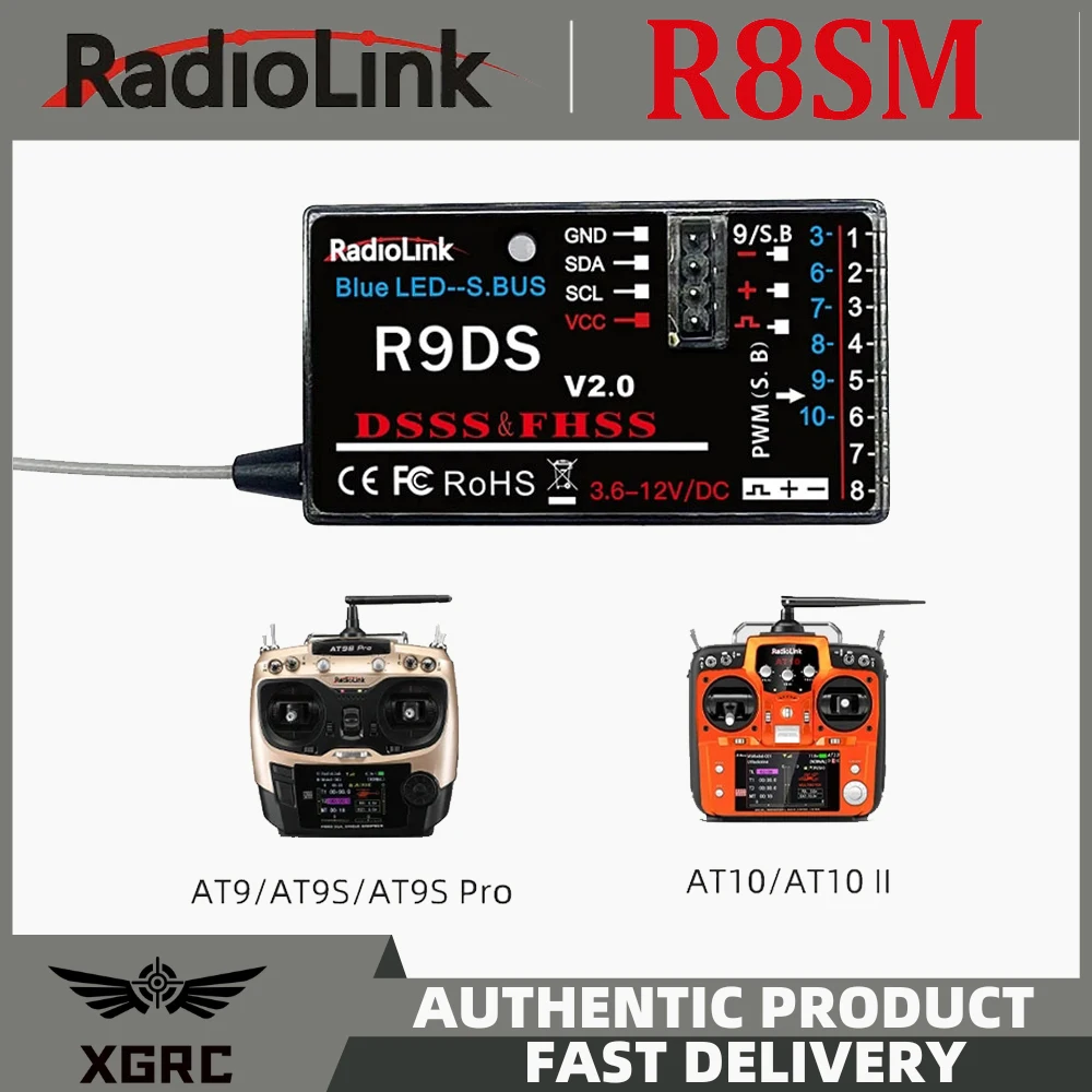 Radiolink R12DSM R12DS R9DS R8FM R8EF R8FM R6DSM R6DS R6FG R6F Rc Ontvanger 2.4G Signaal voor RC Zender