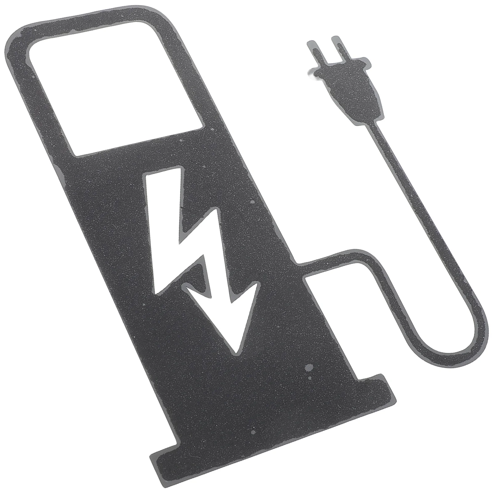 

Vehicle Charging Station Sign Waterproof Plastic Car Reminder Sticker Durable Easy Install Charging Auto Car Decal Men