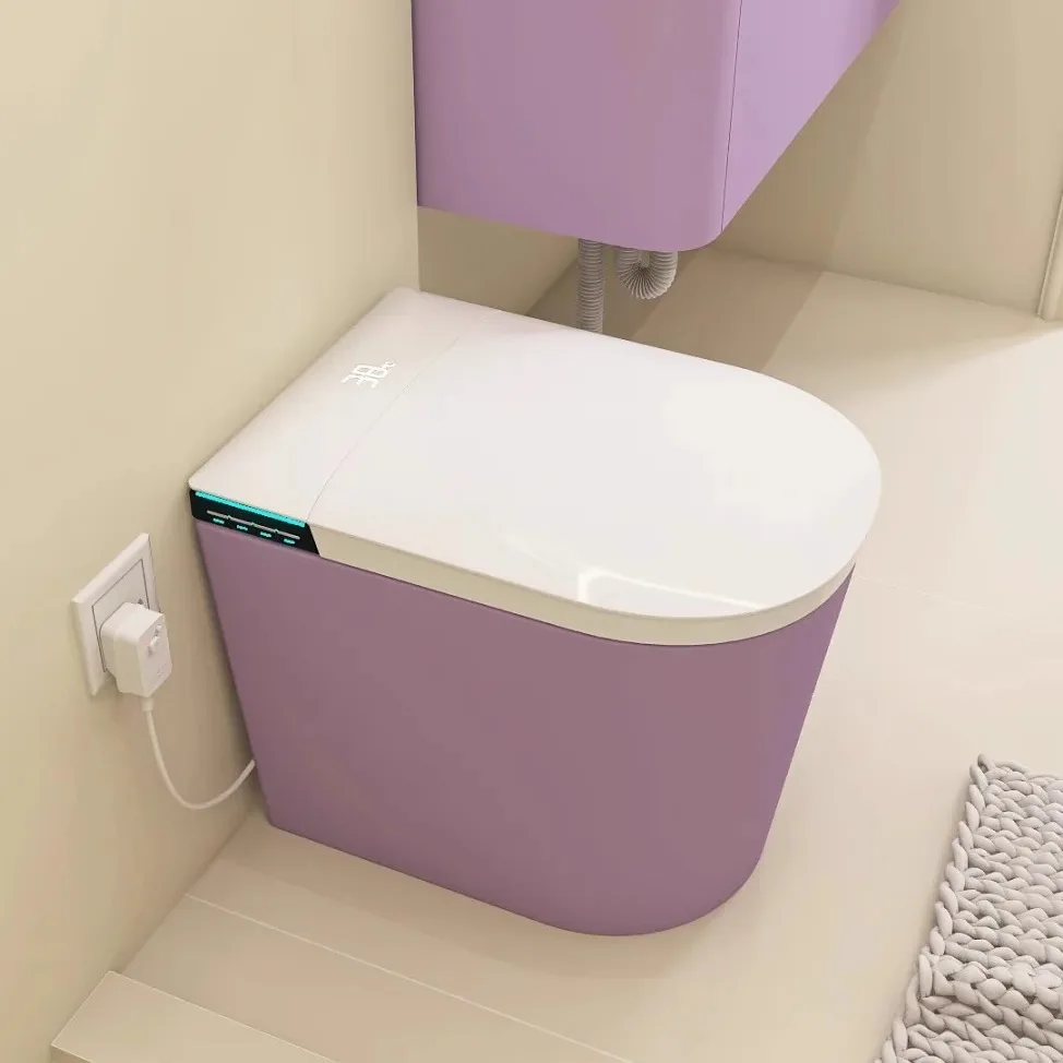 

Германия Savis 52 см маленькая квартира цветной умный туалет ультра-маленький размер автоматический бытовой фиолетовый туалет