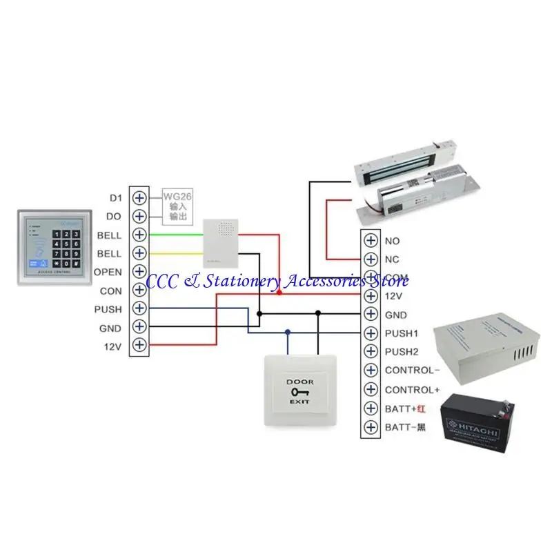 Q1JC Контроль питания для 12V 5A для строительства системы доступа к дверям с камерой камеры