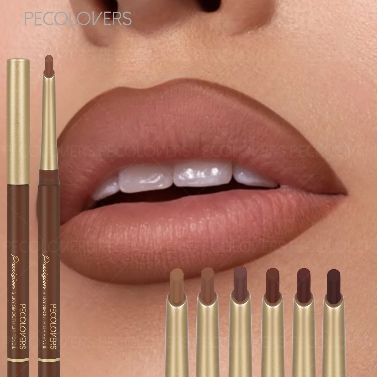 Matita per labbra in velluto opaco 1PC, lucidalabbra liscio impermeabile, duraturo, antiaderente