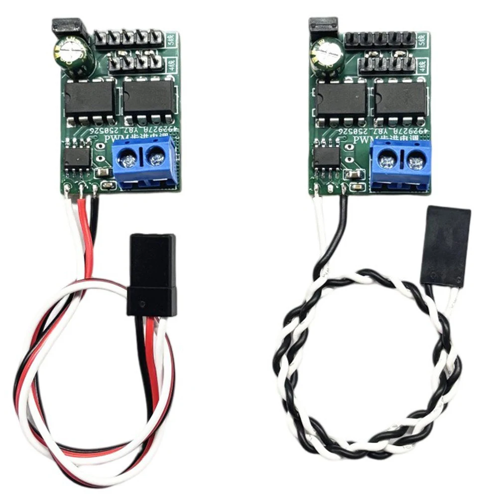 PWM RC Stepper Motor Driver Speed Controller 4/5-Wire 7A 5-12V With/No BEC 5V/1A for RC Model Aircraft Remote Control Receiver