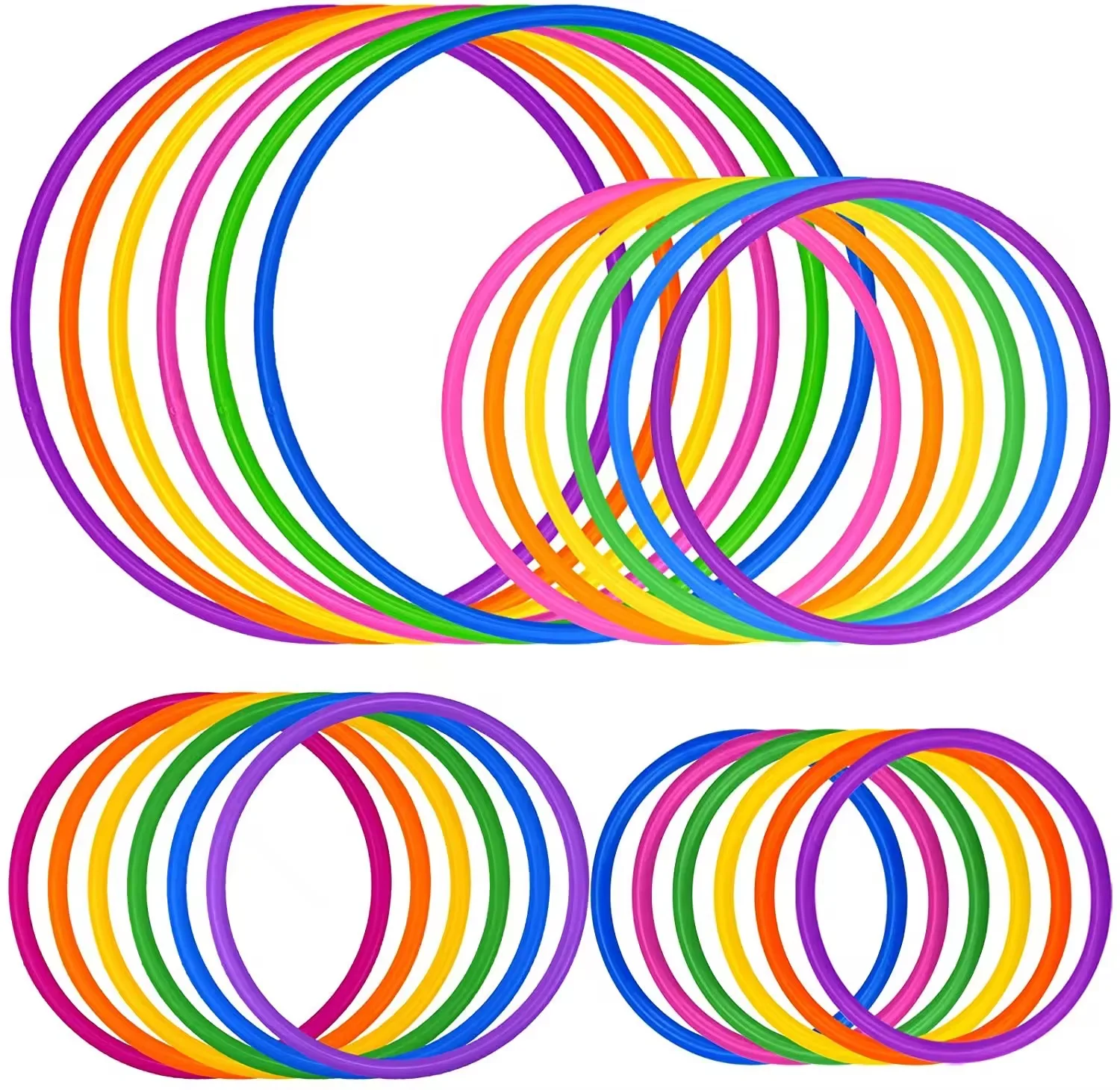

10PCS Multi size Plastic Ring Throwing Target Carnival Backyard Game Child Fun Parent Child Interaction Sport Toy Exercise Toy
