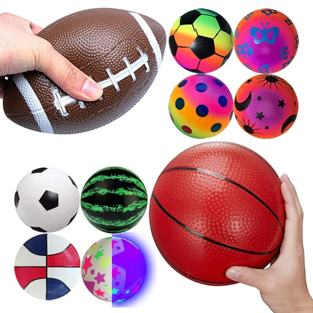 

15/16/22cm PVC Inflatable Football Small Mini 10 Styles Parent-Unisex Games Basketball Thickened Water Pool Party Sports