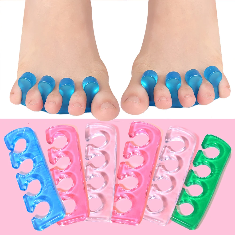 

Silicone Toe Spreaders for Nail Polish Application 2pcs Soft Finger Toe Separators 2.6*9.2cm Soft Gel Toe Spacers Nail Tools RT%