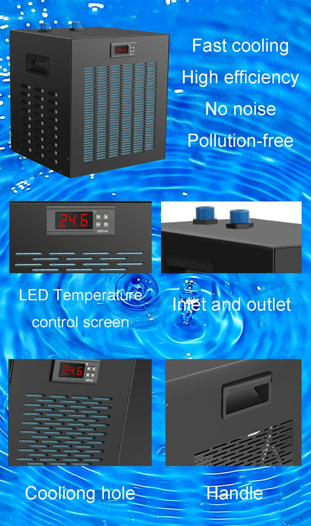 Factory Aquarium Ice Plunge Water Chiller for Cold Plunge Pools Chiller Machine