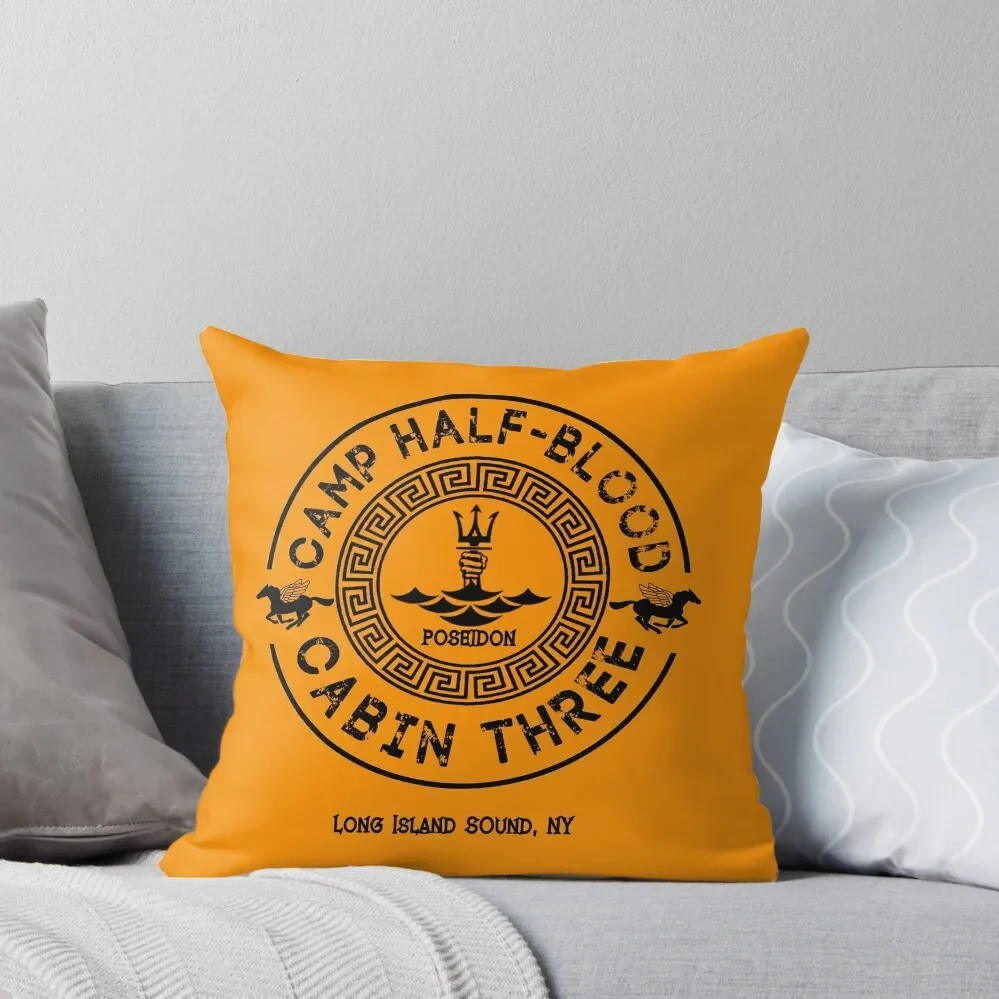 

Percy Jackson - Camp Half-Blood - Cabin Three - Poseidon Throw Pillow Throw Pillow Covers Decorative Cushion christmas supplies