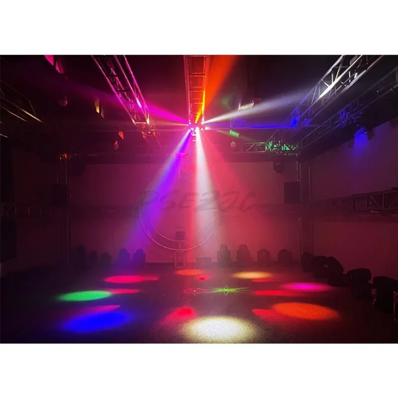 KTV Five in One Effect Light Colorful Voice Controlled Laser Light LED Bee Eye Pattern Rotating Light Bar