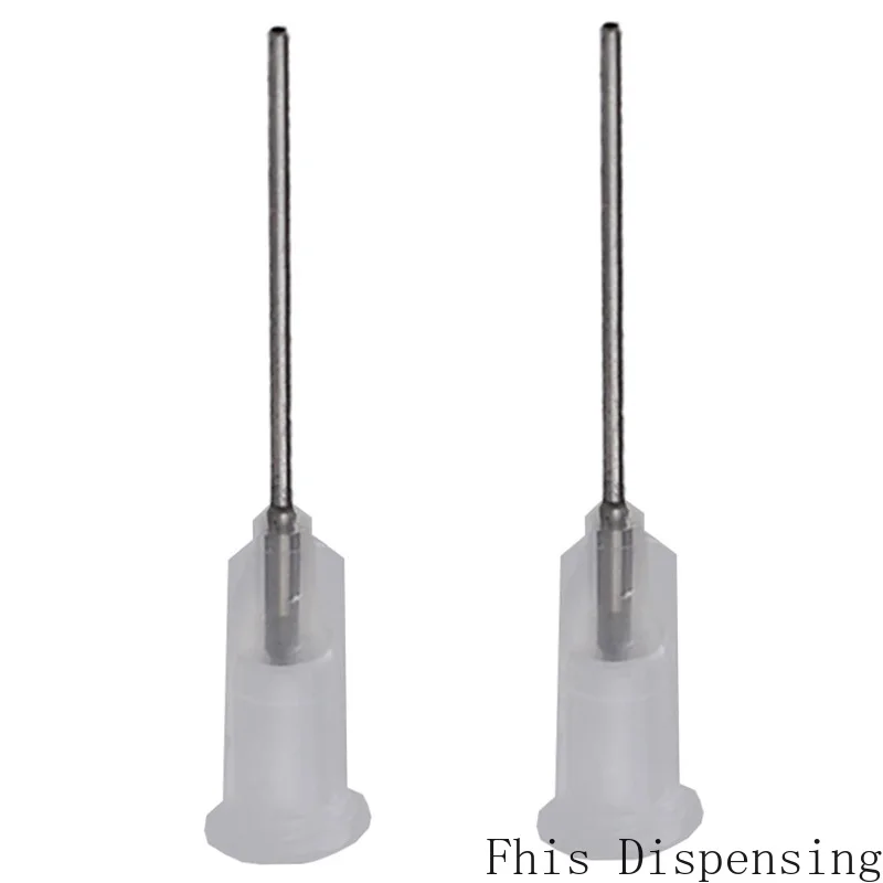 19G 1 Inch W/ISO Standard Precision Passivated S.S Dispense Tip with PP Safetylok Hub Glue Dispensing Needle Tips Pack of 1000