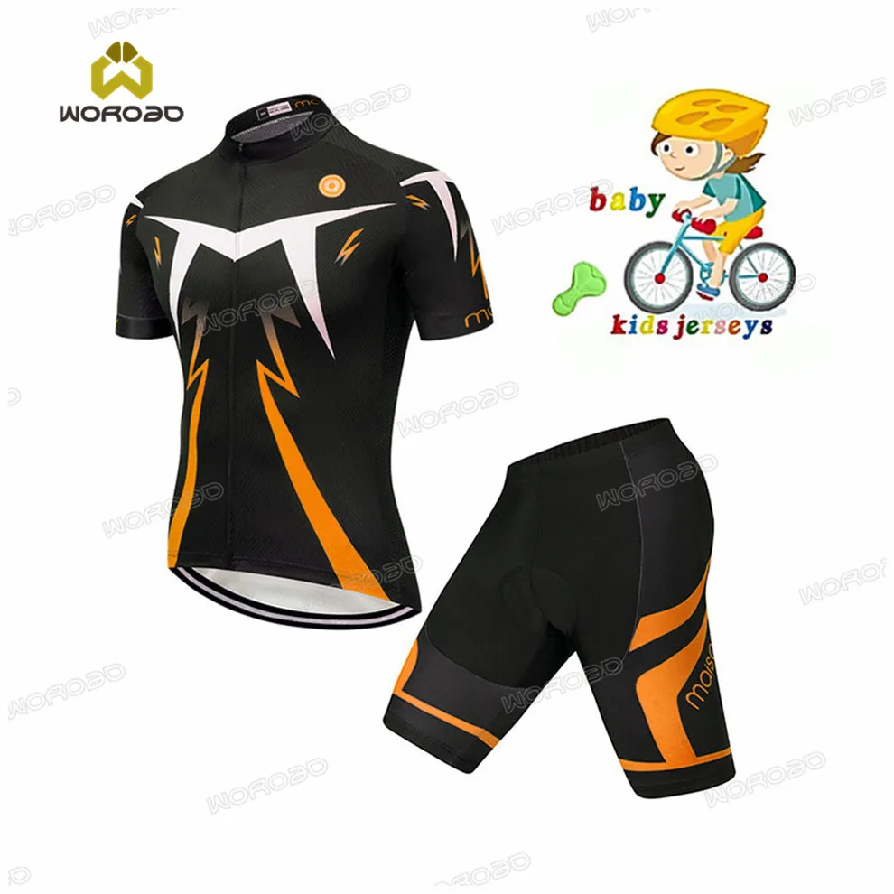 2022 Maglia da ciclismo per bambini Set Abbigliamento da bicicletta da squadra Abbigliamento a maniche corte MTB Abbigliamento da ciclismo per