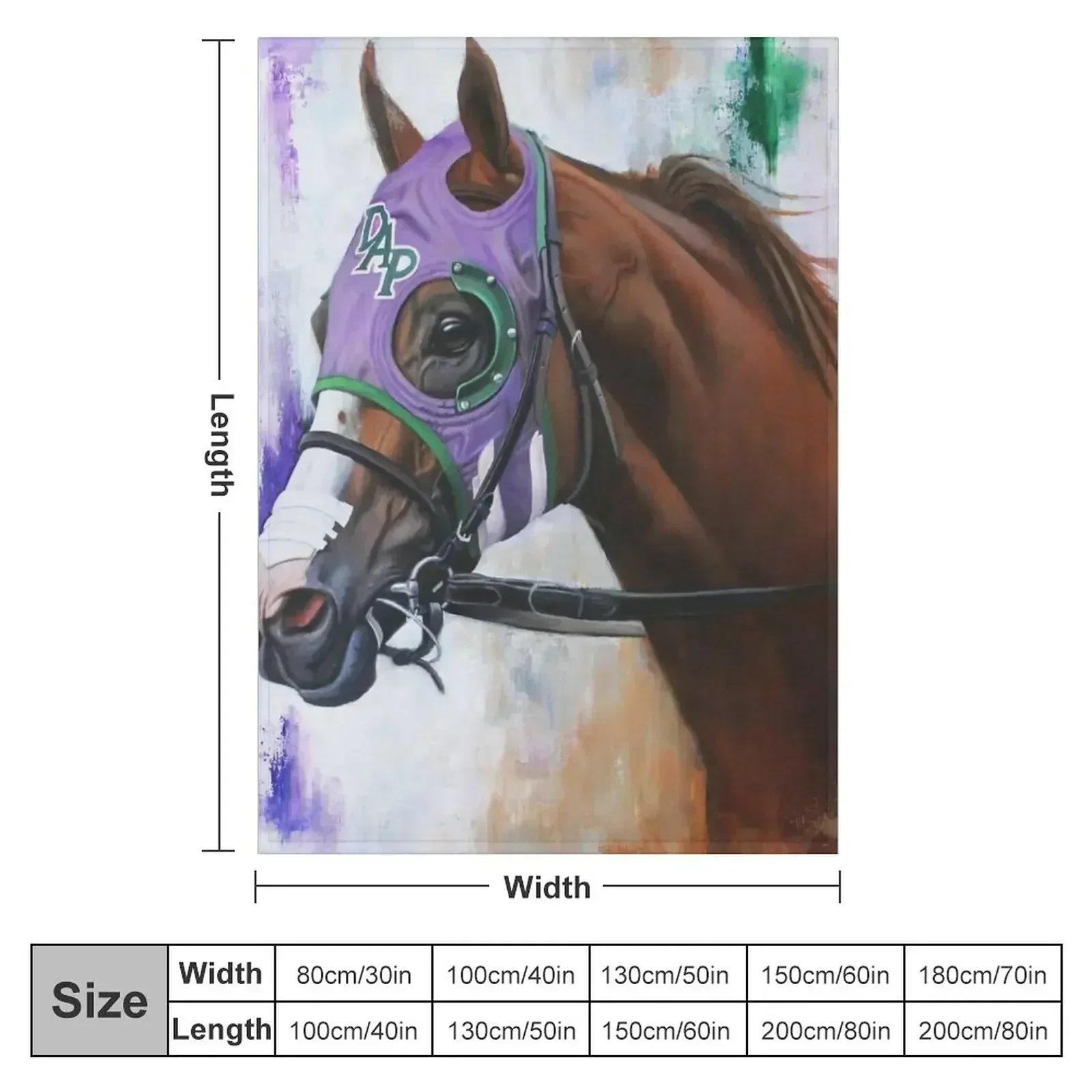 California Chrome-5 Throw Blanket couch cozy soft plush fuzzy picnic outdoor blanket