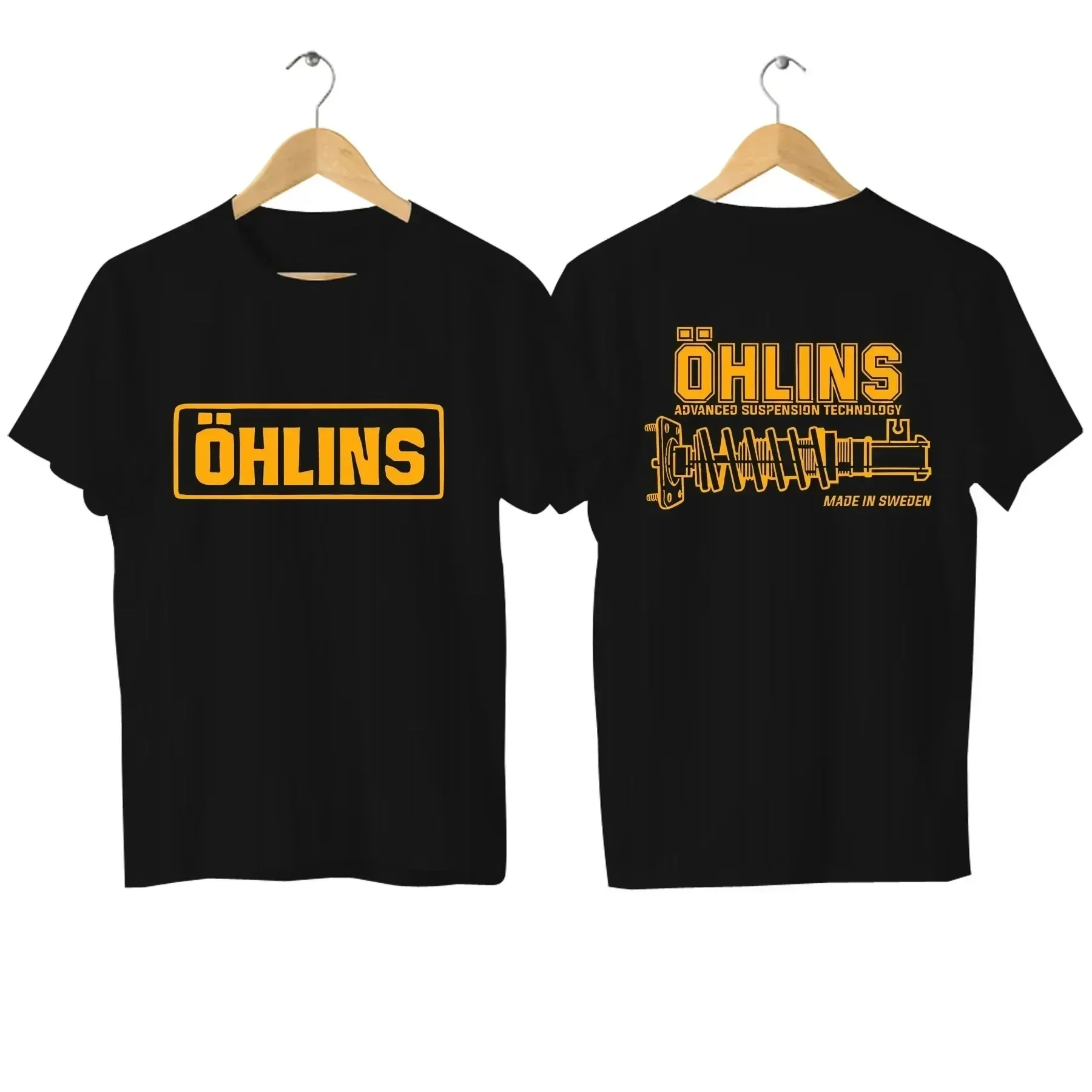 2026 Amazing Tees Men Ohlins Shock Suspension Car Motorcycle Sport Racing T Shirt Summer Casual Oversized Men's Short Sleeve