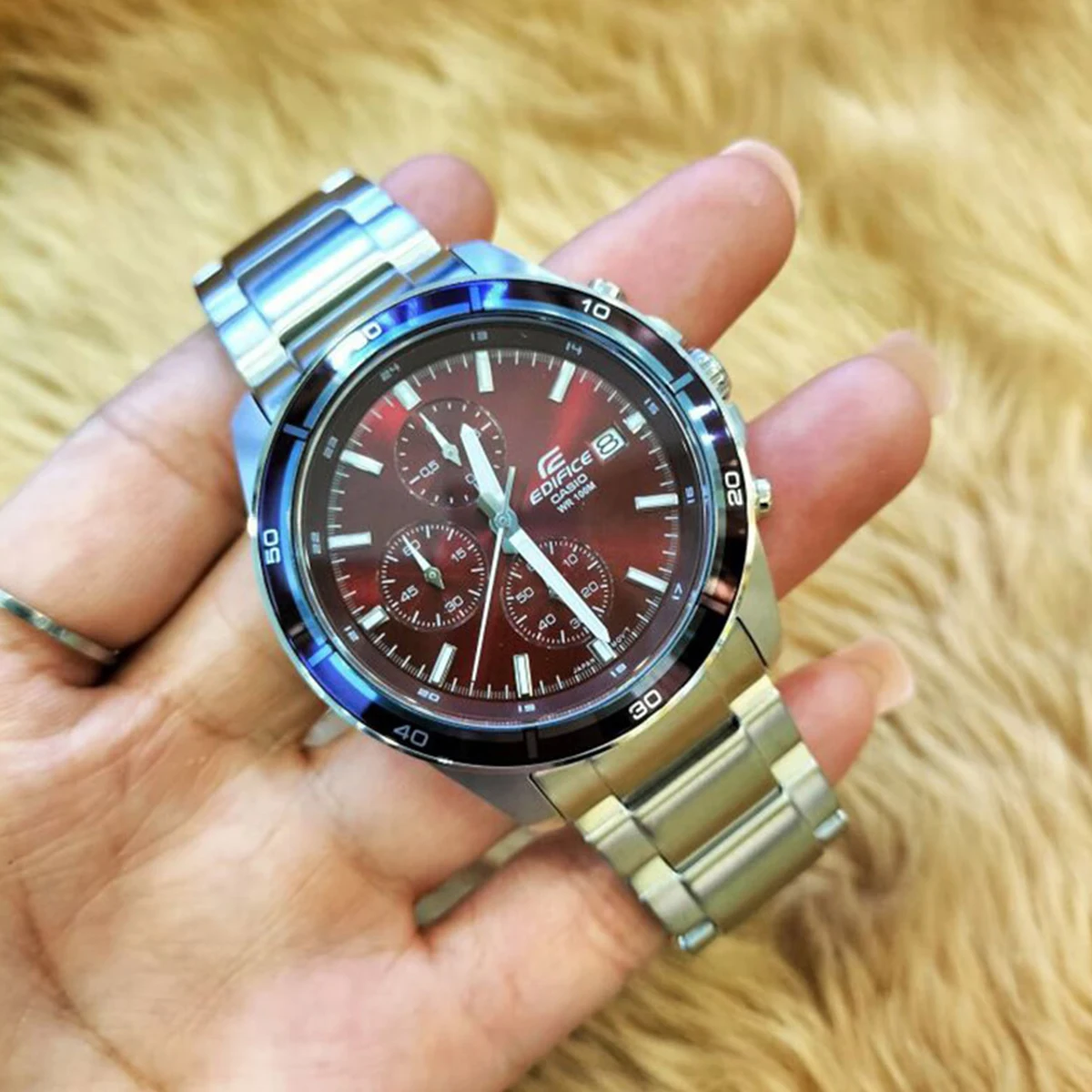 Casio-Quartz Waterproof Chronograph, Business Fashion, Luxury Brand, Edifice Series, New Model, 2023