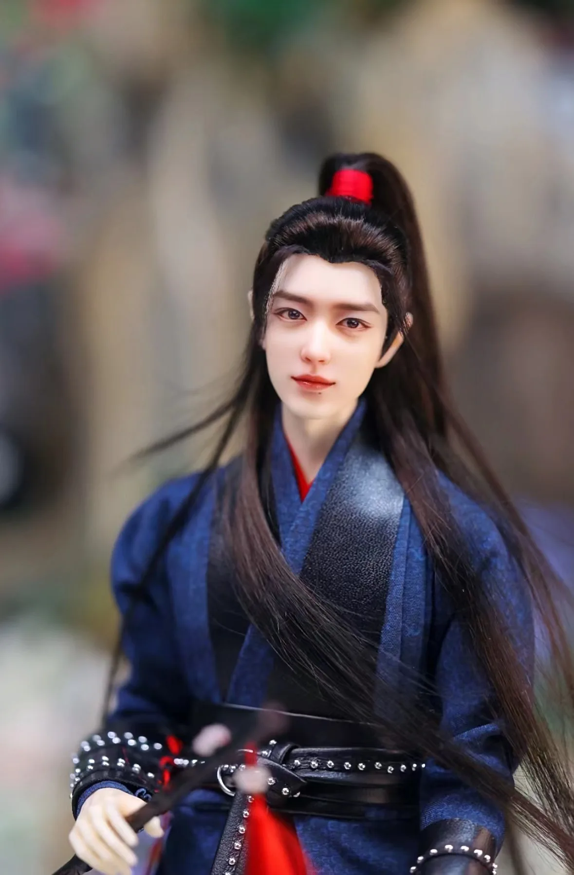 1/6 Bjd Figuur Full Set Blue Wei Wuxian Xiao Zhan 30Cm Originele Realistische Pop Top Voortreffelijk De Ongetemde Mdzs High Art Wei Ying