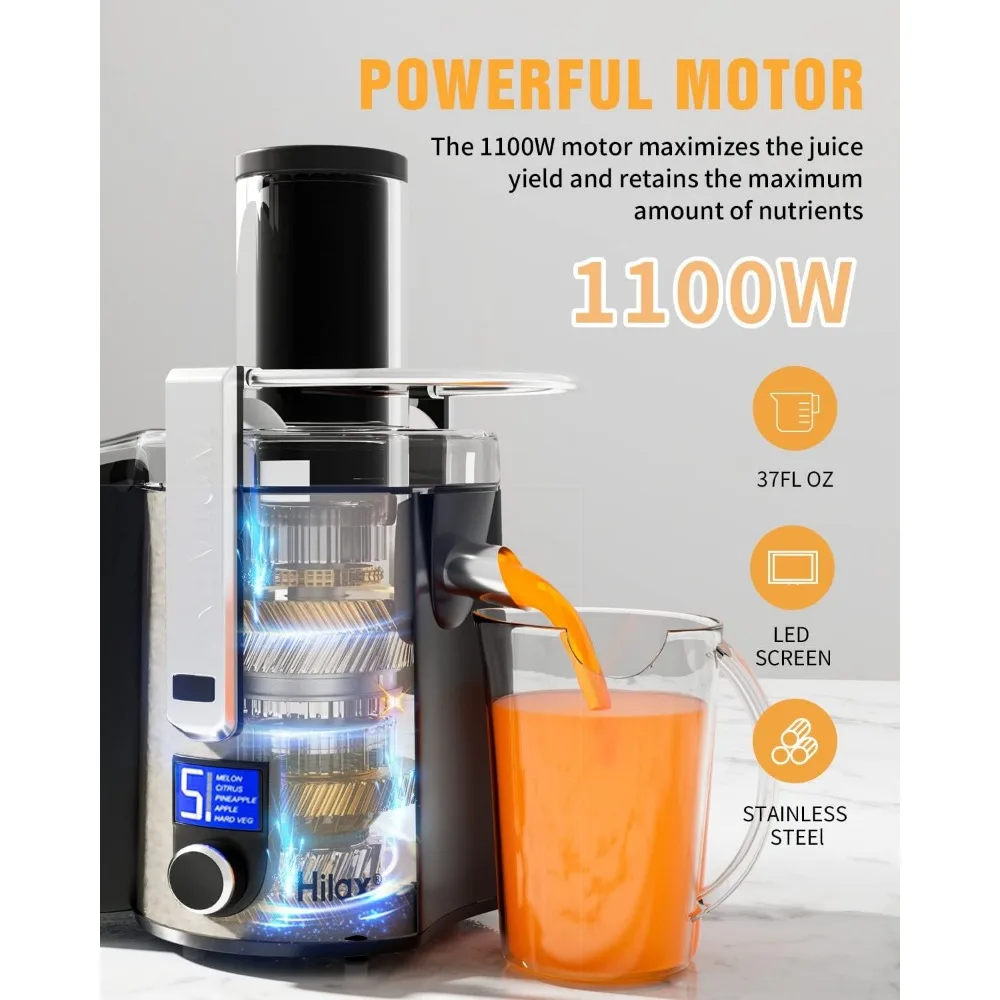 Centrifugal Juicer,1100w LCD Monitor with 3